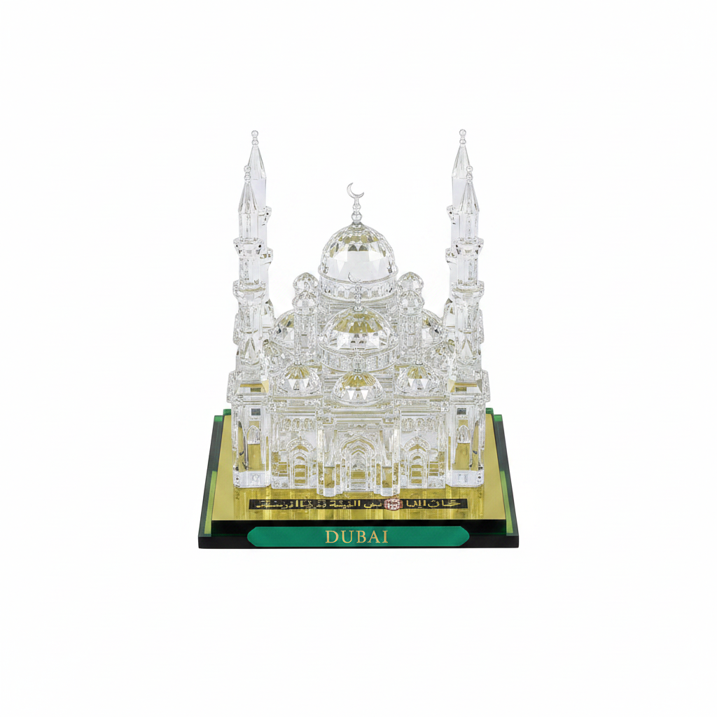 Dubai Burj Al Arab & Skyline Crystal Souvenir